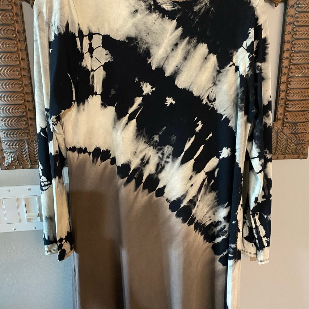 TIE DYED A- LINE DRESS OR TUNIC TOP
